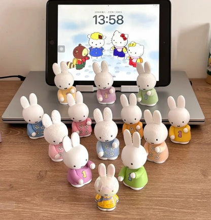(Random 1pc) Official Licensed Miffy ABS Desktop Storage Organizer- Multifunctional Pen & Phone Sundry Holder- Multiple Pattern Random Shipment- Household & Office Daily Storage Decor- For Users A