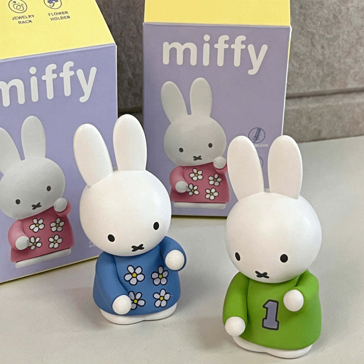 (Random 1pc) Official Licensed Miffy ABS Desktop Storage Organizer- Multifunctional Pen & Phone Sundry Holder- Multiple Pattern Random Shipment- Household & Office Daily Storage Decor- For Users A