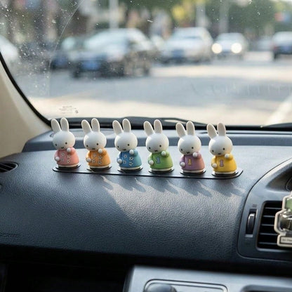 (Random 1pc) Official Licensed Miffy ABS Desktop Storage Organizer- Multifunctional Pen & Phone Sundry Holder- Multiple Pattern Random Shipment- Household & Office Daily Storage Decor- For Users A