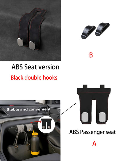 rayhong Multi-Functional Car Seat Hooks, Heavy Duty Passenger Glove Box Hooks, Car Hooks, Front Passenger Glove Box Hooks, Front Car Seat Metal Storage Hooks, Car Seat Backrest Hooks, Car Seat Storage