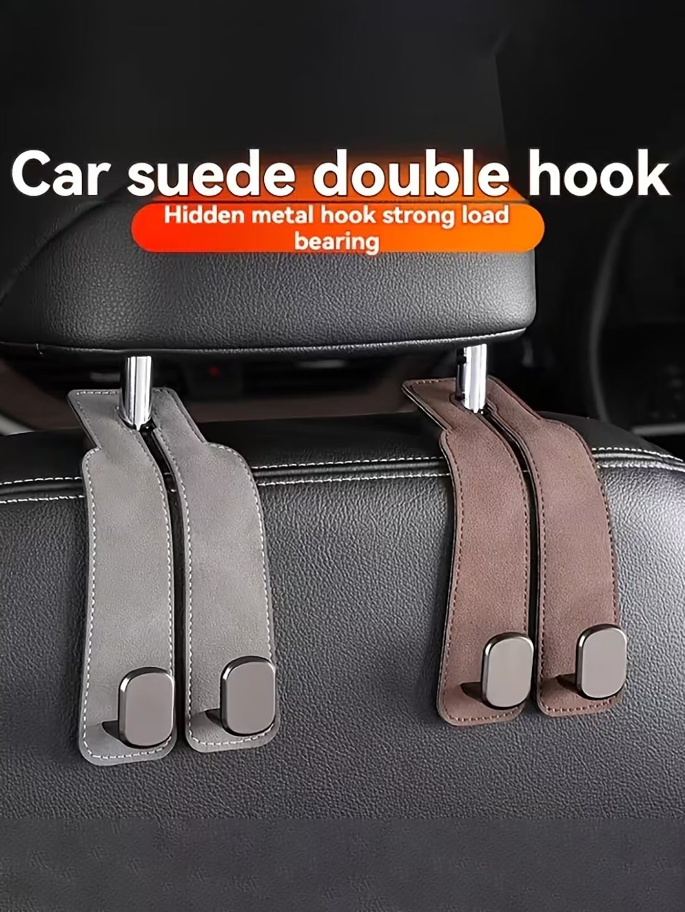 rayhong Multi-Functional Car Seat Hooks, Heavy Duty Passenger Glove Box Hooks, Car Hooks, Front Passenger Glove Box Hooks, Front Car Seat Metal Storage Hooks, Car Seat Backrest Hooks, Car Seat Storage