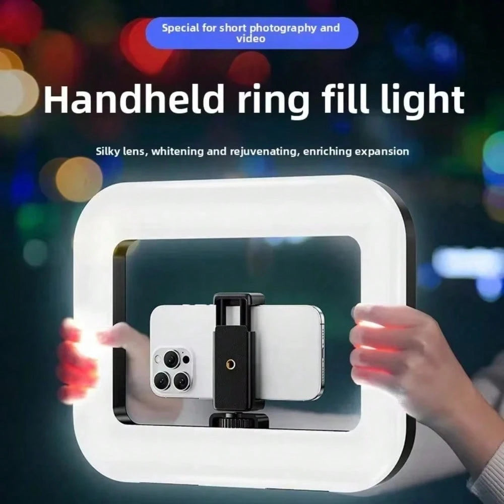 Rechargeable Portable Selfie Ring Light| Battery, 8500K Color Temperature Adjustment, 3 Color Temperature Modes, Suitable For 360-Degree Panoramic Photography, Video Stabilization, Modern Photography