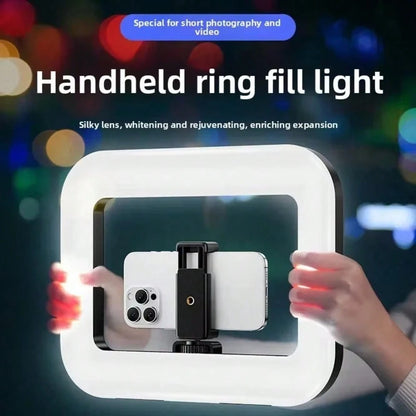 Rechargeable Portable Selfie Ring Light| Battery, 8500K Color Temperature Adjustment, 3 Color Temperature Modes, Suitable For 360-Degree Panoramic Photography, Video Stabilization, Modern Photography