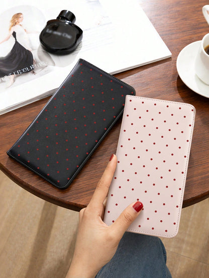 Red Polka Dot Minimalist Car Registration & Insurance Document Organizer, Glove Box Storage Organizer, Suitable For Cars And Trucks, Can Store Important Documents, Driver's License, Passport, Cards, S