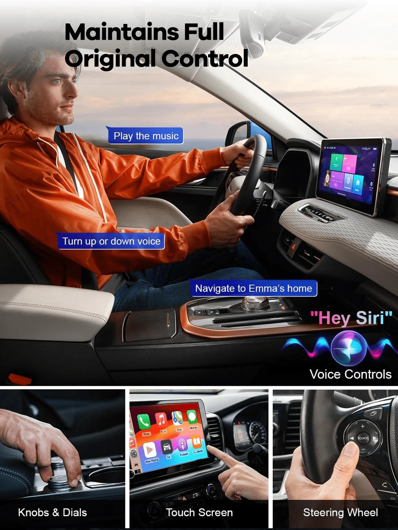 REMAX 2-In-1 Universal Wireless CarPlay & Android Auto; Plug & Play; Fast Stable Connection Compatible With IPhone/Android; Mini & Compact; Car Accessories; Car Stuff