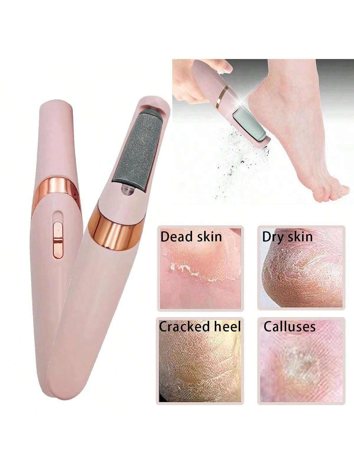 Remover Foot Skin Care, Pedicure Kit Pedicure Tool Electric Foot File For Feet Dead Hard Cracked Dry Skin Pedicure Tool-Mom Gifts Valentines Gift Boyfriend Gifts Valentine Day Gifts Pink Cute St Pat