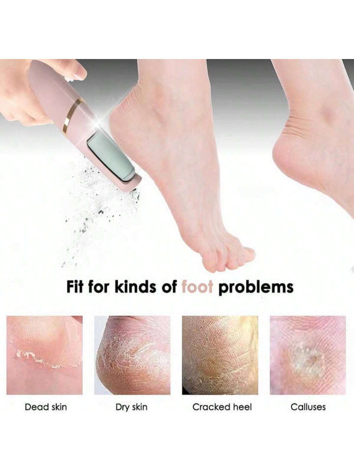 Remover Foot Skin Care, Pedicure Kit Pedicure Tool Electric Foot File For Feet Dead Hard Cracked Dry Skin Pedicure Tool-Mom Gifts Valentines Gift Boyfriend Gifts Valentine Day Gifts Pink Cute St Pat