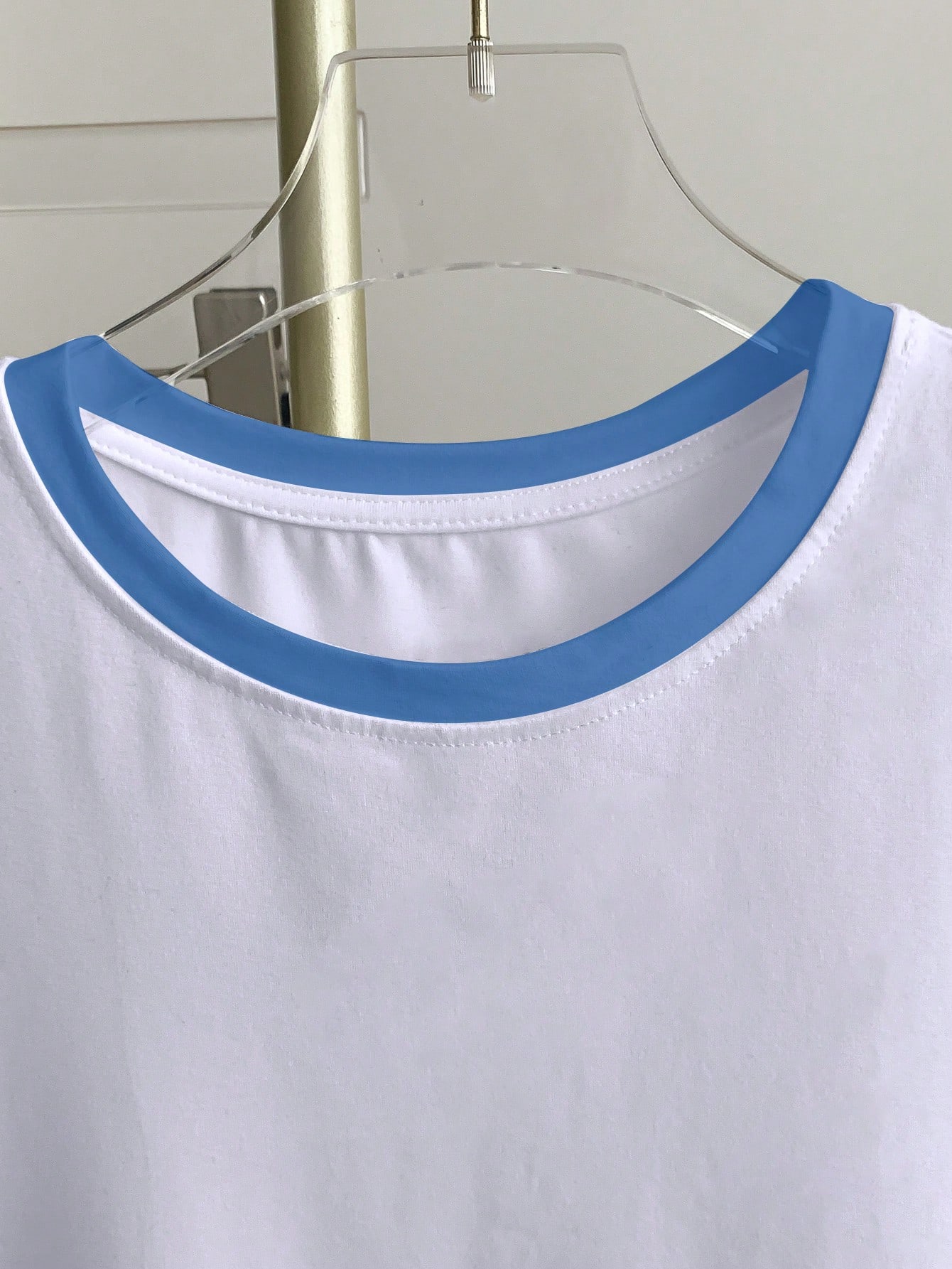 Resyla Women's Color Block Round Neck Short Sleeve Casual Versatile T-Shirt