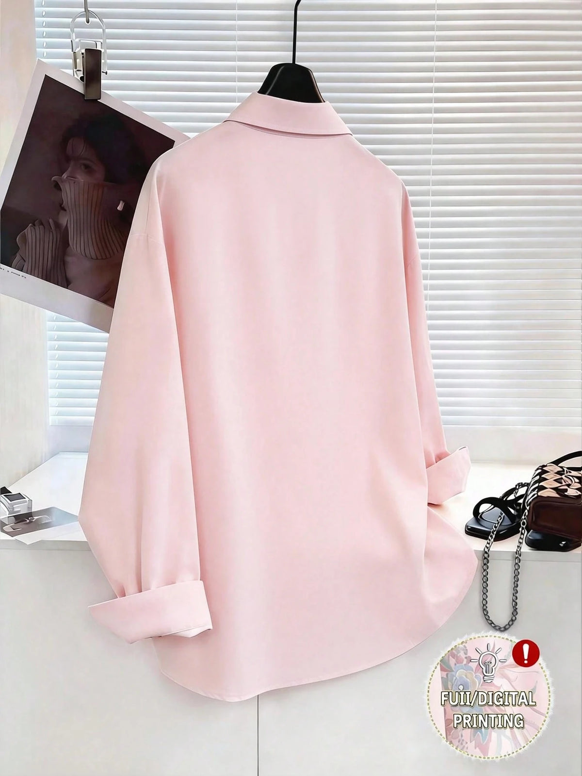 Resyla Women's Shirt New Chinese Style Floral Print Loose Blouse, Retro Casual Long Sleeve Lightweight