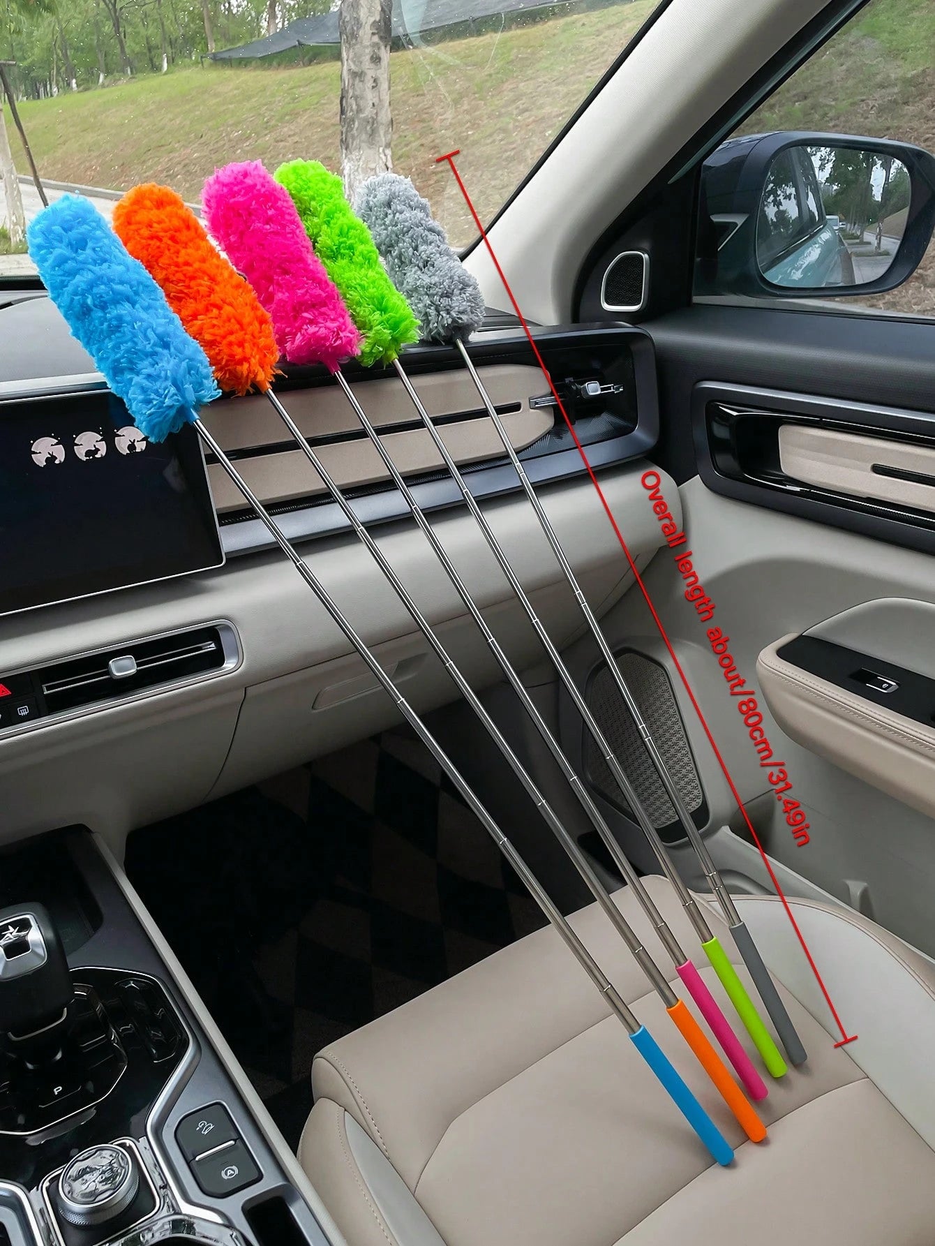 Retractable Duster, Static Electricity Dust Remover Duster, Car Cleaning Brush, Clean Duster