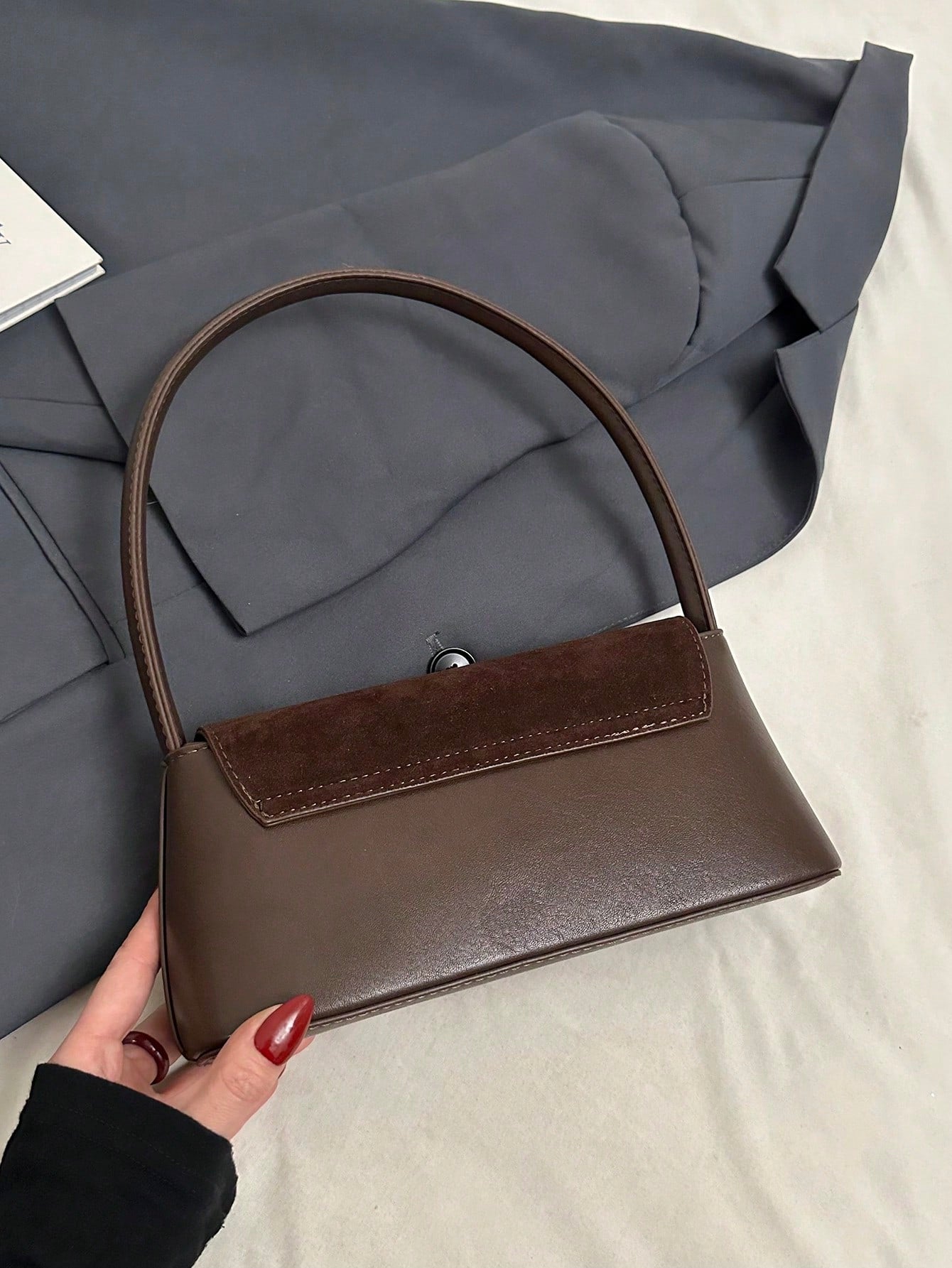 Retro Niche Baguette Bag New Style Fashion French Armpit Bag Shoulder Bag Commuter Bag