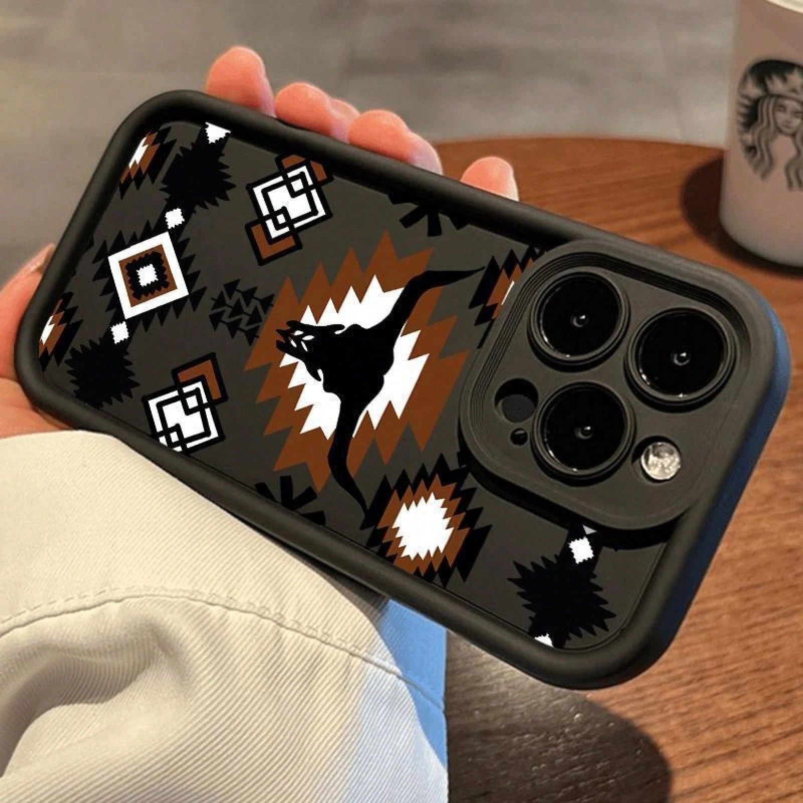 Retro Western Cowboy Case For 17 Air 16 Pro Max 15 Plus 16E 14 13 12 11 XS XR Mini Durable Soft Silicone Full Body Protection Non-Slip Design Cellphone Casing,Suitable For 17 Air