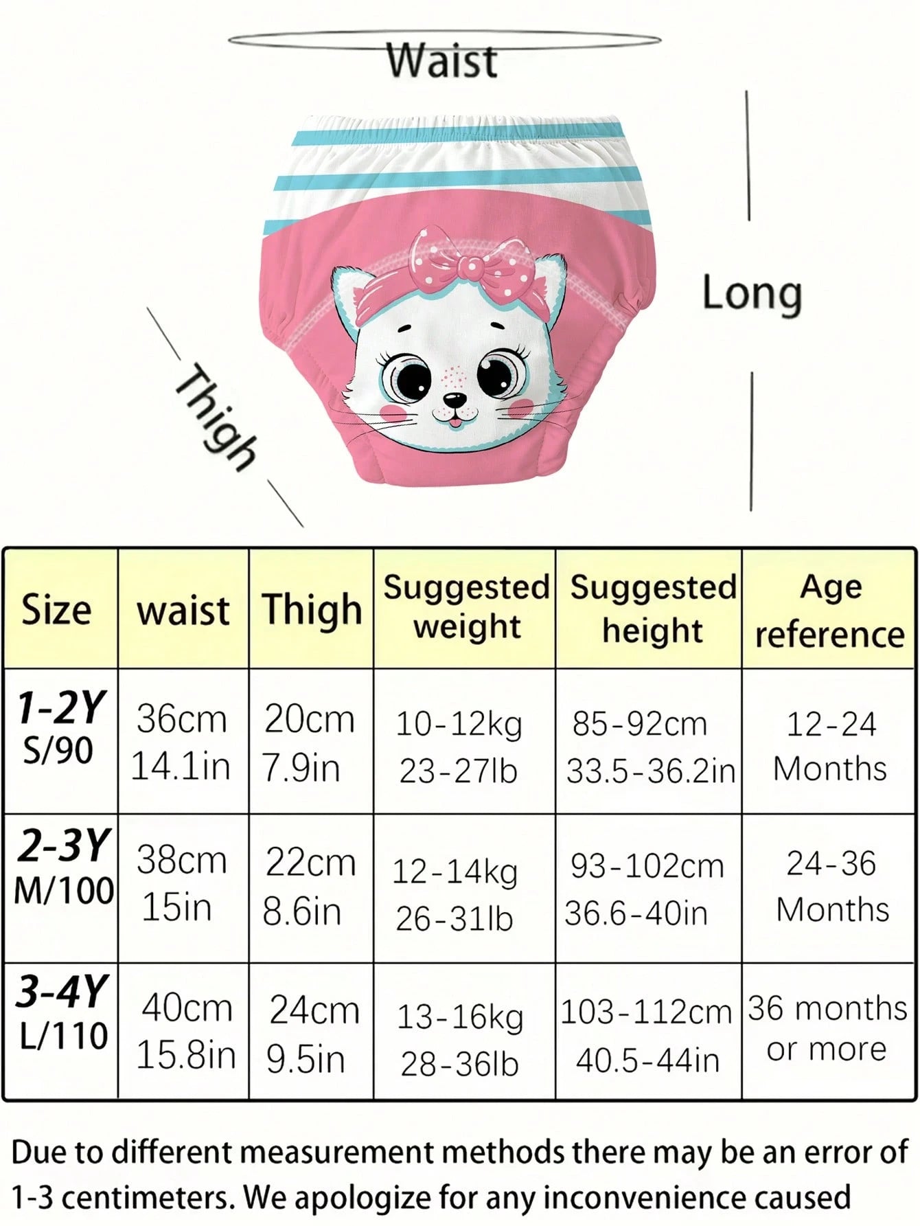 Reusable Baby Potty Training Underwear, Cute Pet Animal Print Washable Toilet Training Shorts, Suitable For Baby Boys And Girls, 3 Pieces Set
