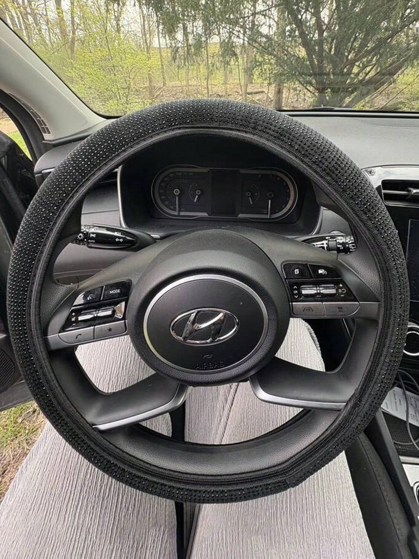 Rhinestone Decor Car Steering Wheel Cover,Car Women Accessories