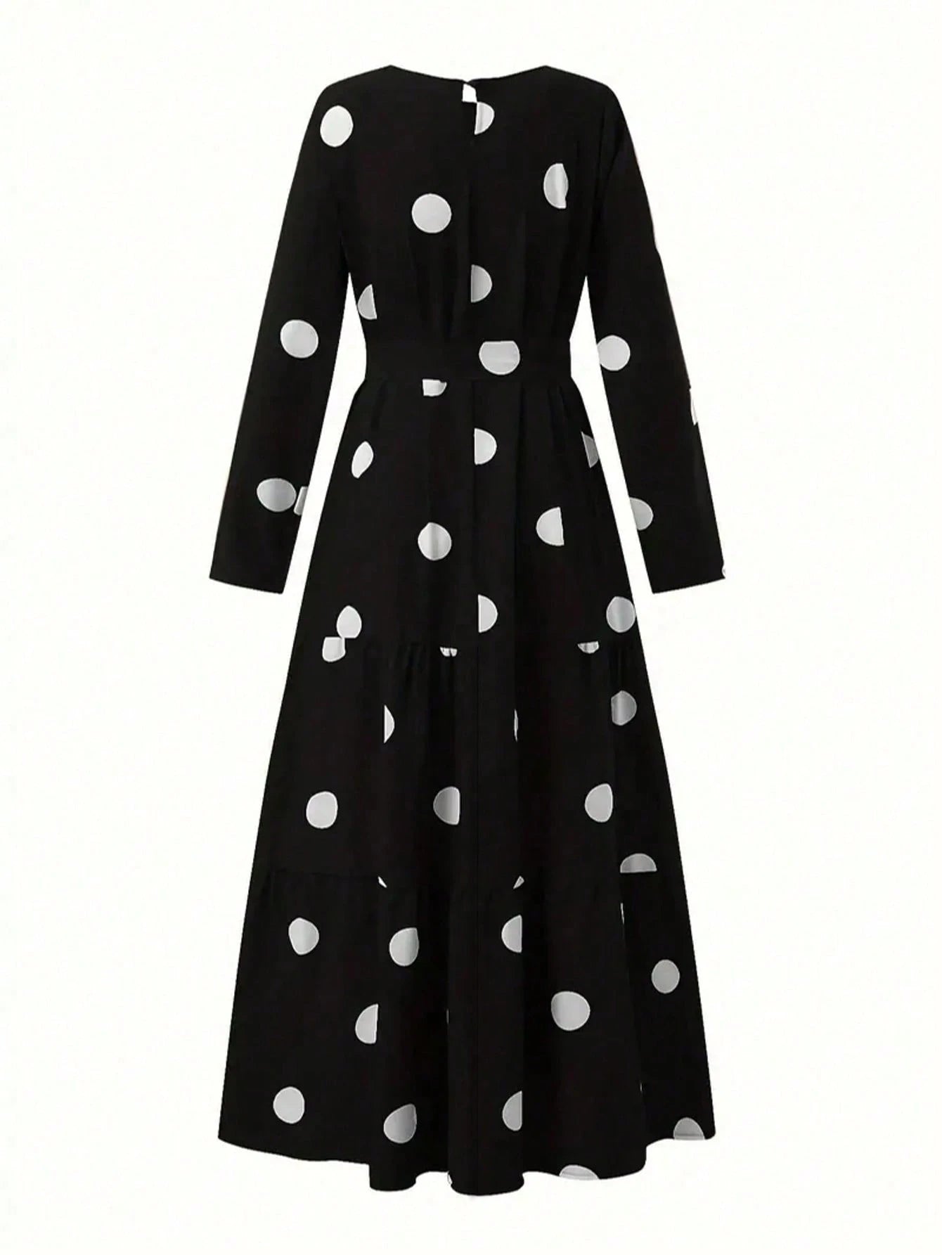 Romantic Polka Dot Ruched Dress Spring Vacation Elegant