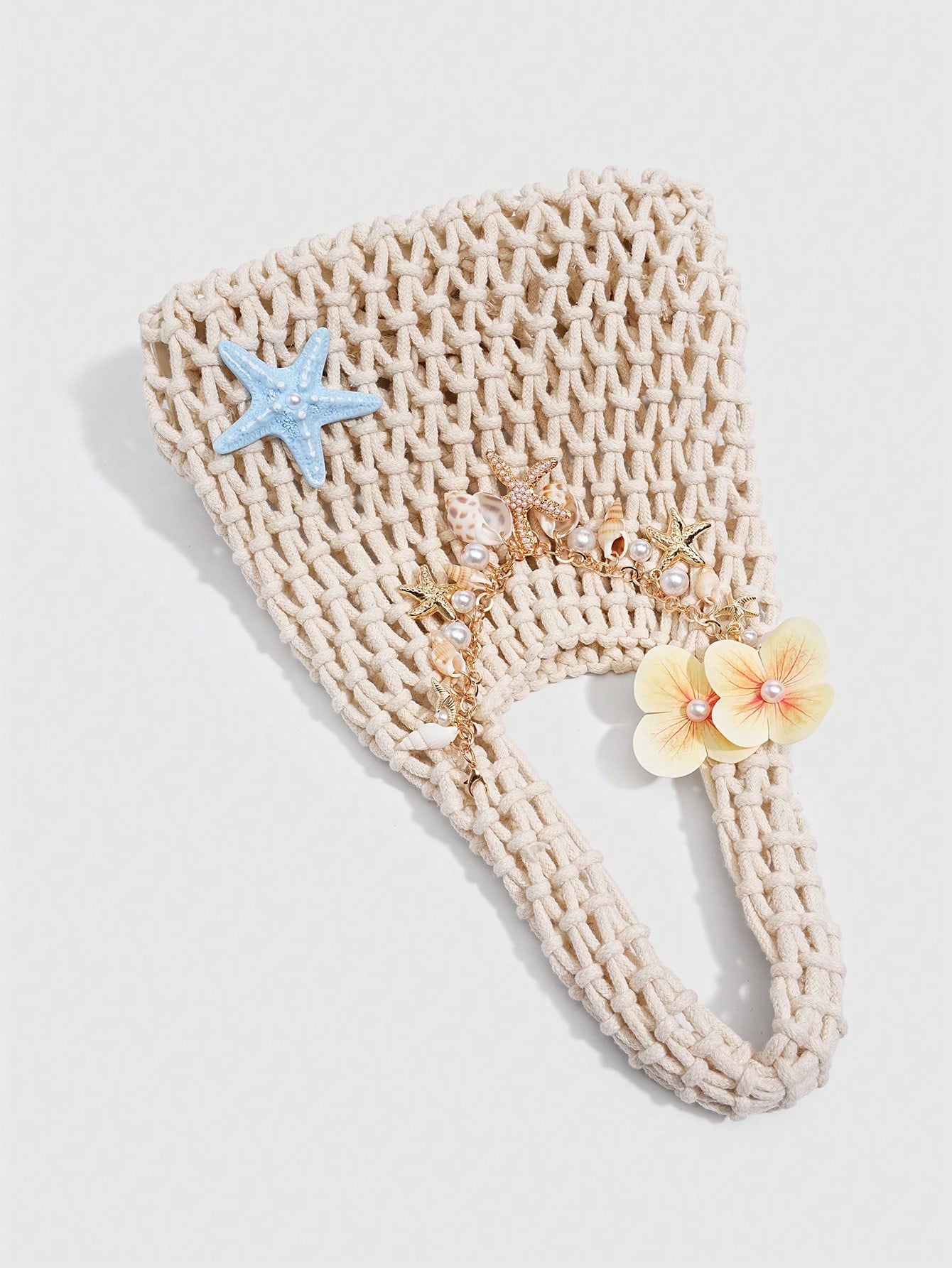 ROMWE Fairycore 1pc Fashionable Personalized Spring/Summer Beach Vacation Style Colorful Ocean Woven Beach Bag, Large Size Women Handbag, Beach Bag,Holiday