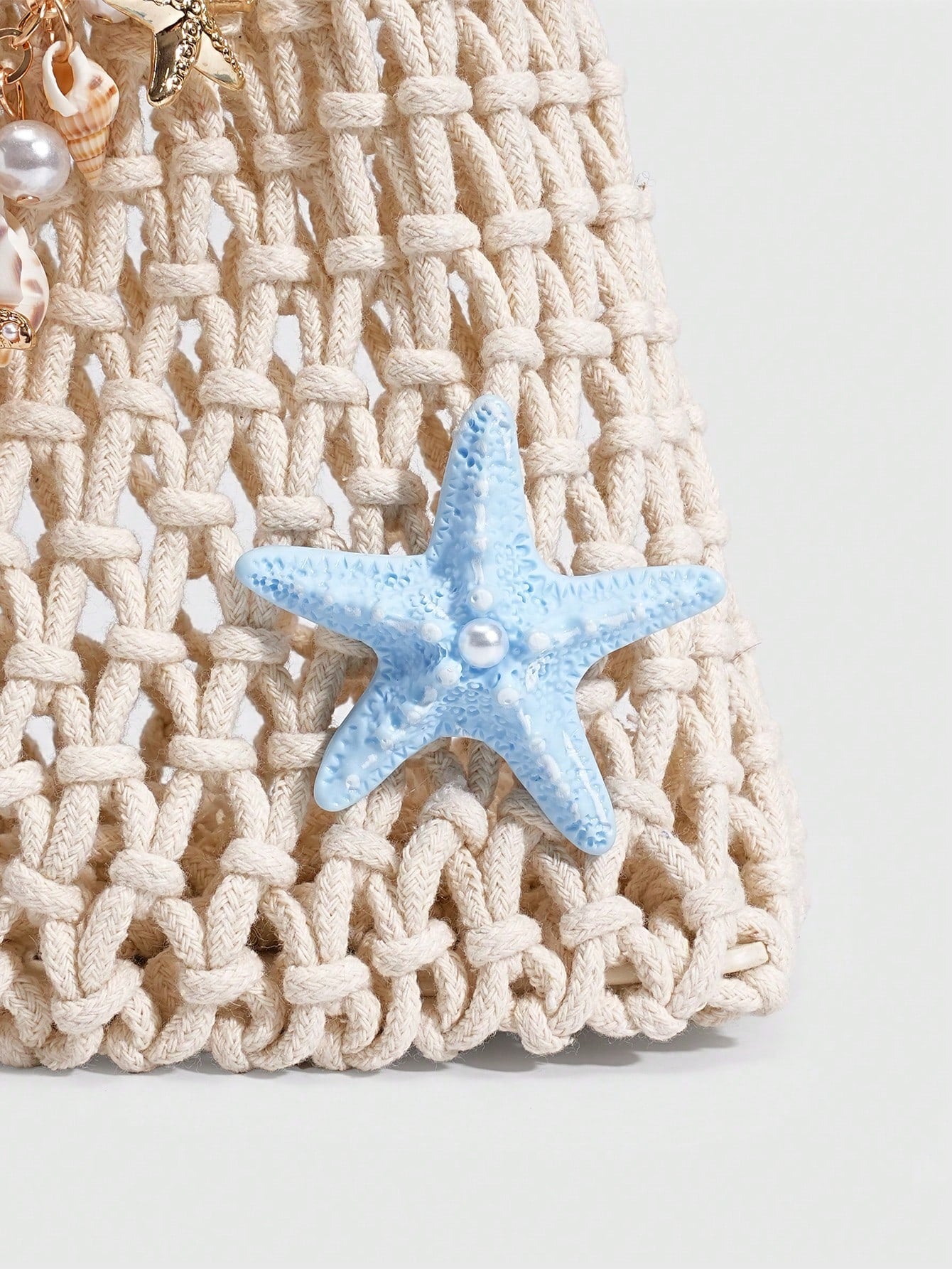 ROMWE Fairycore 1pc Fashionable Personalized Spring/Summer Beach Vacation Style Colorful Ocean Woven Beach Bag, Large Size Women Handbag, Beach Bag,Holiday