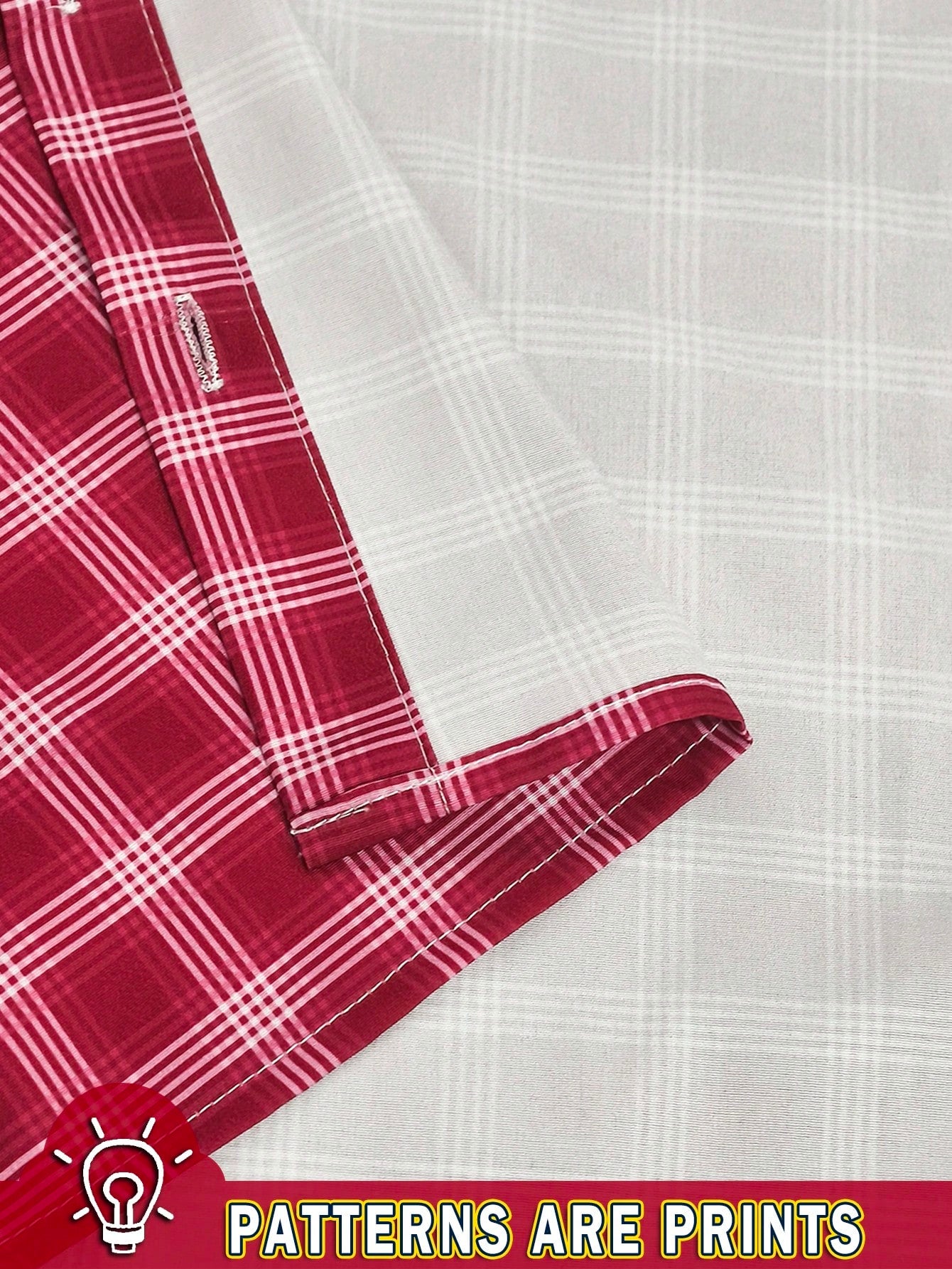 Rovax Women's Street Style Red Plaid Short-Sleeved Shirt, Y2K Style, Vintage, Suitable For Summer, Vacations, Music Festivals, Casual Wear, Commuting, And Back-To-School.