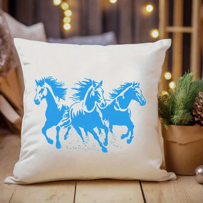 Running Horse Template, A4 Size Reusable Horse Design Plastic Painting Stencil, Suitable For Fabric, Farmhouse Art Projects And DIY Crafts. Applicable For Wall Murals, T-Shirts, Home Decor, Easy To Us