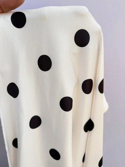 Rustia Plus Size Polka Dot Scoop Neck Sleeveless T-Shirt, Spring/Summer