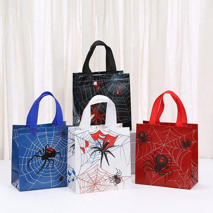 's New Spider-Printed Non-Woven Bag Foldable Shopping Bag Party Party Gift Packaging Bag