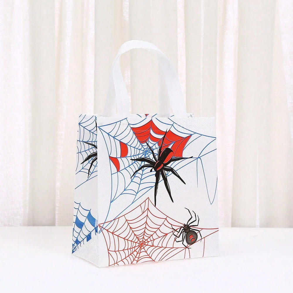 's New Spider-Printed Non-Woven Bag Foldable Shopping Bag Party Party Gift Packaging Bag