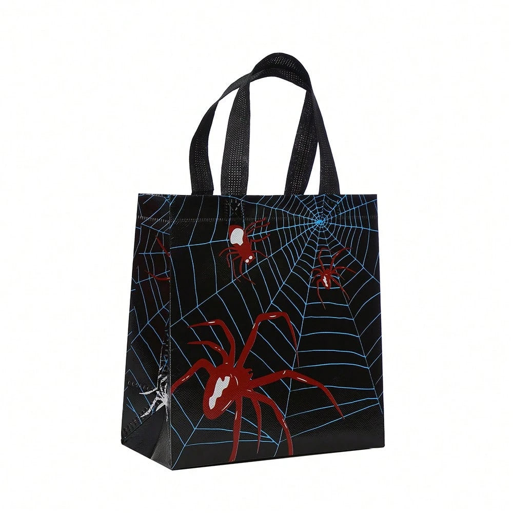 's New Spider-Printed Non-Woven Bag Foldable Shopping Bag Party Party Gift Packaging Bag