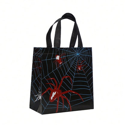 's New Spider-Printed Non-Woven Bag Foldable Shopping Bag Party Party Gift Packaging Bag