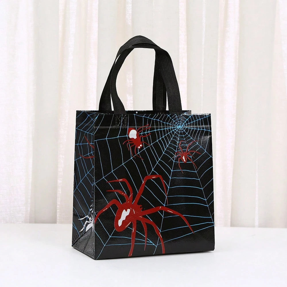's New Spider-Printed Non-Woven Bag Foldable Shopping Bag Party Party Gift Packaging Bag