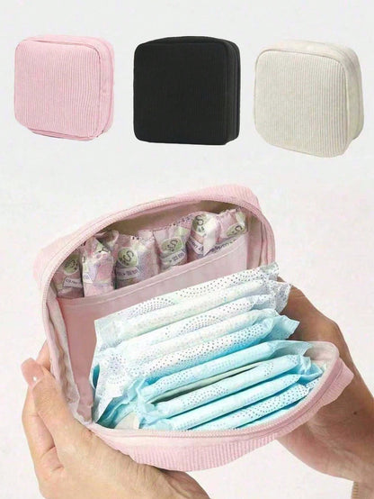 Sanitary Napkin Storage Bag, Portable Storage Bag, Portable Makeup Lipstick Bag, Makeup Lipstick Bag, Can Store Sanitary Napkins, Panty Liners, Tampons And More, Travel Essential