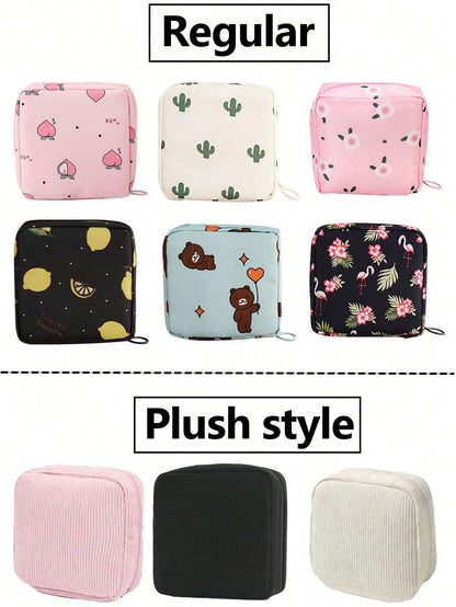 Sanitary Napkin Storage Bag, Portable Storage Bag, Portable Makeup Lipstick Bag, Makeup Lipstick Bag, Can Store Sanitary Napkins, Panty Liners, Tampons And More, Travel Essential