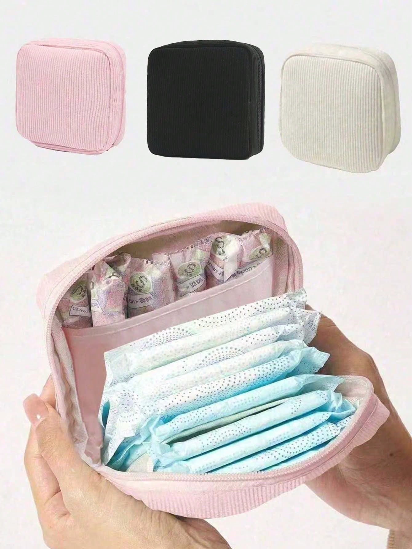 Sanitary Napkin Storage Bag, Portable Storage Bag, Portable Makeup Lipstick Bag, Makeup Lipstick Bag, Can Store Sanitary Napkins, Panty Liners, Tampons And More, Travel Essential