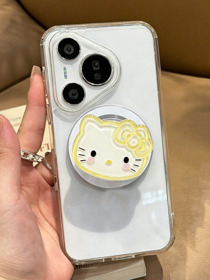 SANRIO Cartoon Kitty Cat Magnetic Phone Stand, Rotatable And Foldable, New Style, Compatible With Magnetic Phone Cases