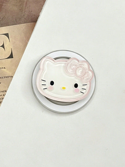 SANRIO Cartoon Kitty Cat Magnetic Phone Stand, Rotatable And Foldable, New Style, Compatible With Magnetic Phone Cases