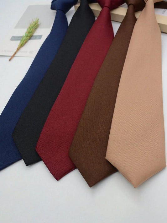 School Uniform Necktie, Japanese Style Student Casual Solid Color Small Tie For Shirt Collar