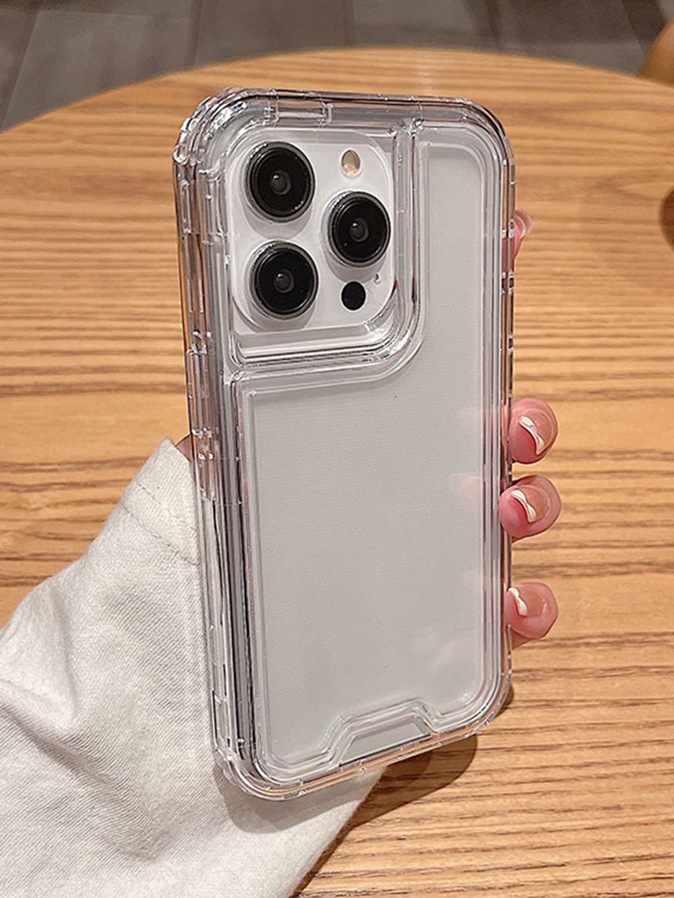 Screen Protection Shockproof Basic Phone Cases Apple Basic Phone Cases Clear Phone Case Compatible With IPhone15/15Plus/15Pro/15Promax Waterproof Shockproof Anti-Fall Scratch Resistant Spring