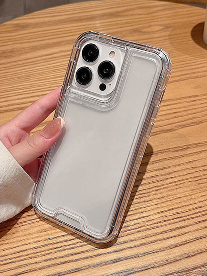 Screen Protection Shockproof Basic Phone Cases Apple Basic Phone Cases Clear Phone Case Compatible With IPhone15/15Plus/15Pro/15Promax Waterproof Shockproof Anti-Fall Scratch Resistant Spring