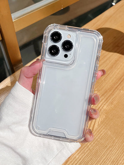 Screen Protection Shockproof Basic Phone Cases Apple Basic Phone Cases Clear Phone Case Compatible With IPhone15/15Plus/15Pro/15Promax Waterproof Shockproof Anti-Fall Scratch Resistant Spring