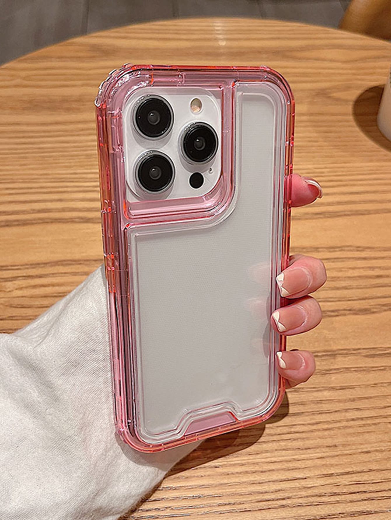 Screen Protection Shockproof Basic Phone Cases Apple Basic Phone Cases Clear Phone Case Compatible With IPhone15/15Plus/15Pro/15Promax Waterproof Shockproof Anti-Fall Scratch Resistant Spring