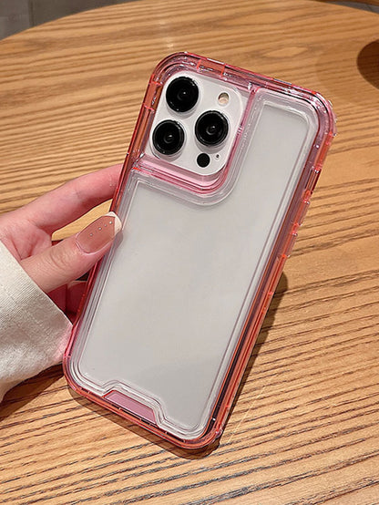 Screen Protection Shockproof Basic Phone Cases Apple Basic Phone Cases Clear Phone Case Compatible With IPhone15/15Plus/15Pro/15Promax Waterproof Shockproof Anti-Fall Scratch Resistant Spring