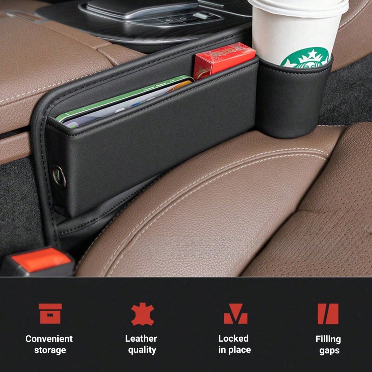 Seat Gap Filler, Car Gap Filler Organizer, Car Gap Filler, Gap Filler Organizer, Car Gap Holder, Suitable Most Vehicles