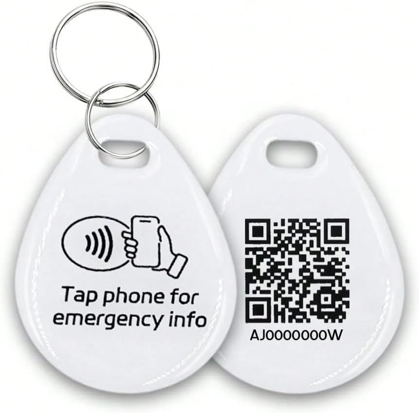 SELFIMPVE 1 Pcs Cat Dog Id Identity NFC Smart Name Silent QR Code Tags Personalized Custom For Pets Puppy Kitten Small Dog Collar Updatable Customizable Name Plate Contact Info Pet Profile