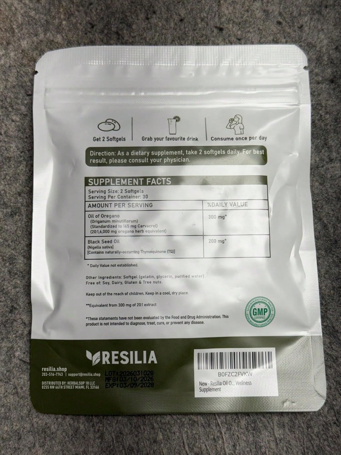 Selling Fast!Oil Of Oregano Softgels With Black Seed Oil- 60 Softgels| Non-GMO, Gluten-Free And Soy-Free