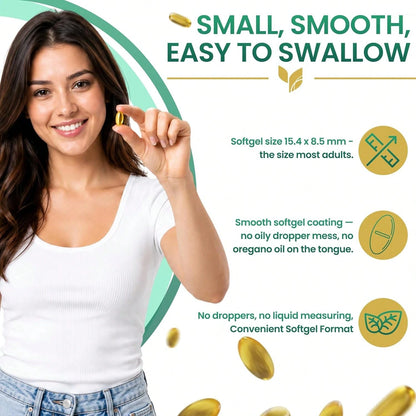 Selling Fast!Oil Of Oregano Softgels With Black Seed Oil- 60 Softgels| Non-GMO, Gluten-Free And Soy-Free