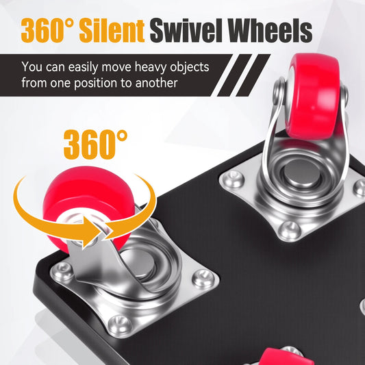 Senmeo 9Pcs,Heavy Duty Furniture Moving Kit,1100LBS Load Bearing,360° Rotatable Silent Wheel Sliders,Furniture Mover Tool,For Sofa/Bed/Desk Movement,Hardwood & Hard Floor Application