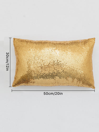 Sequin Craft Throw Pillow Cover Holiday Party Cushion Case