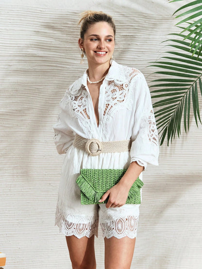 SHECARRY Woven Straw Clutch Bag For Teenagers, Fashionable Clutch Bags For Woman