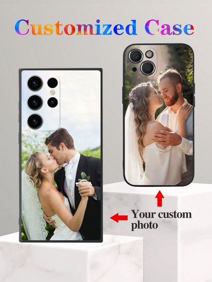 Shockproof DIY Customized Phone Case Matte Soft, Compatible With 7P, XR, 11, 12, 13, 14, 15, 16 Pro Max, S22, S23, S24, S25 Ultra, Family Gift Birthday Anniversary Easter Spring, Mom Gift, Graduation