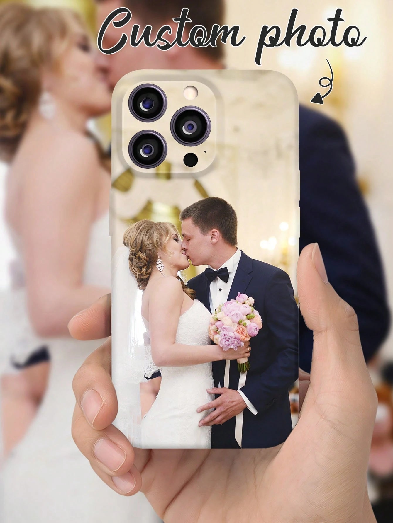 Shockproof DIY Customized Phone Case Matte Soft, Compatible With 7P, XR, 11, 12, 13, 14, 15, 16 Pro Max, S22, S23, S24, S25 Ultra, Family Gift Birthday Anniversary Easter Spring, Mom Gift, Graduation