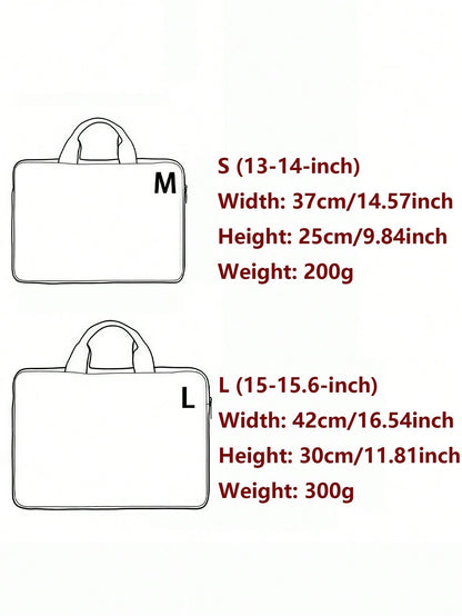 Shockproof Padded Laptop Carrying Bag, Large Capacity Lightweight Tablet Bag, Suitable For 11/13/14/15.6 Inch Laptop Shockproof Sleeve. Suitable For Students, Middle School Students, High School Stude